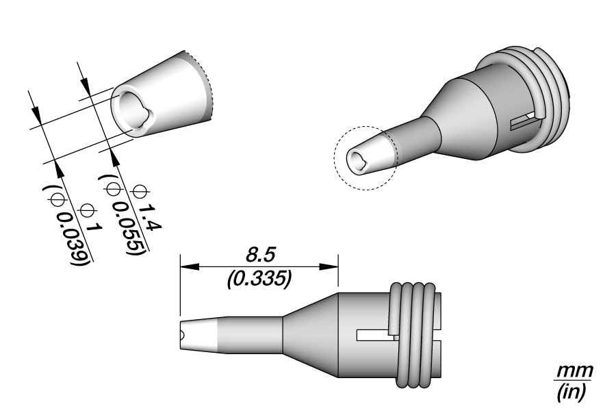 C360013 - Pad Cleaning Tip Ø 1